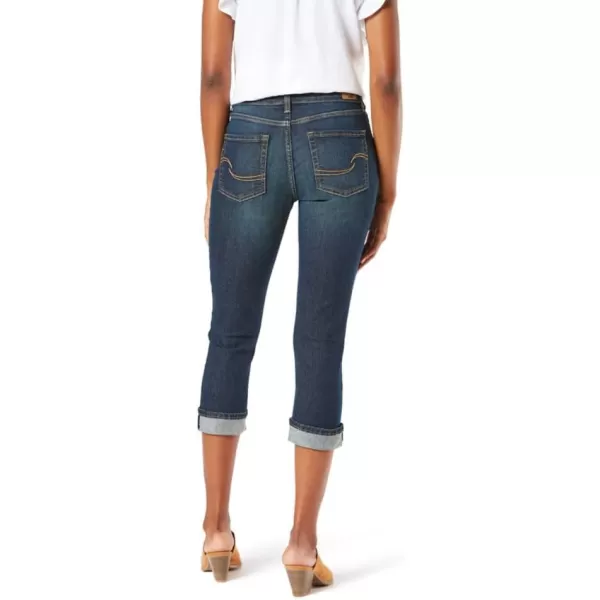 imageSignature by Levi Strauss ampamp Co Gold Womens MidRise Slim Fit Capris Available in Plus SizeBlue Laguna