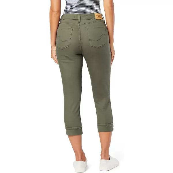 imageSignature by Levi Strauss ampamp Co Gold Womens MidRise Slim Fit Capris Available in Plus SizeCool Sage