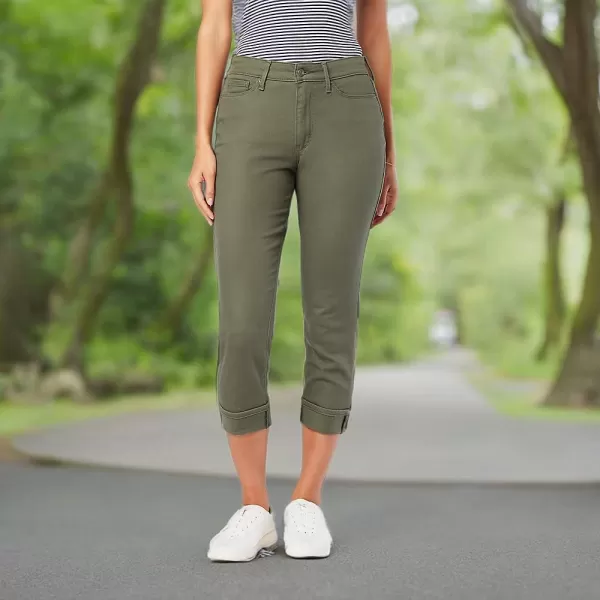 imageSignature by Levi Strauss ampamp Co Gold Womens MidRise Slim Fit Capris Available in Plus SizeCool Sage