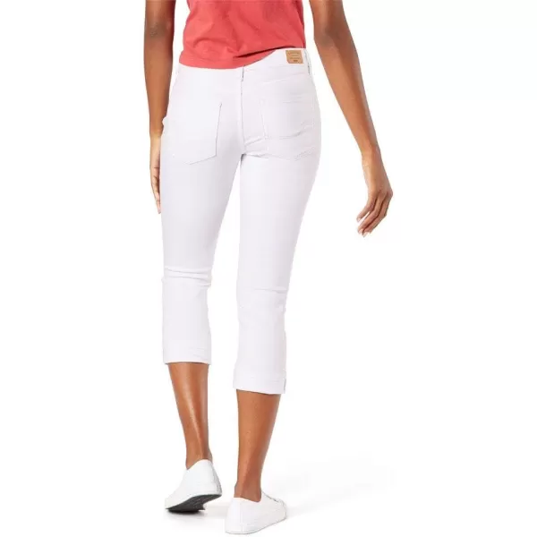 imageSignature by Levi Strauss ampamp Co Gold Womens MidRise Slim Fit Capris Available in Plus SizeWhite Dove