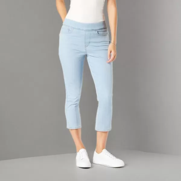 imageSignature by Levi Strauss ampamp Co Gold Womens Totally Shaping Pull On Capri Also Available in Plus SizePhantom Bluff