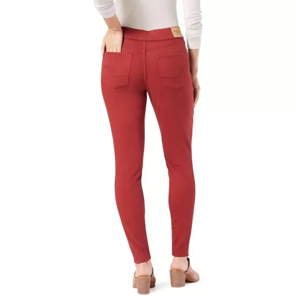 imageSignature by Levi Strauss ampamp Co Gold Womens Totally Shaping Pullon Skinny Jeans Available in Plus SizeBrick Red