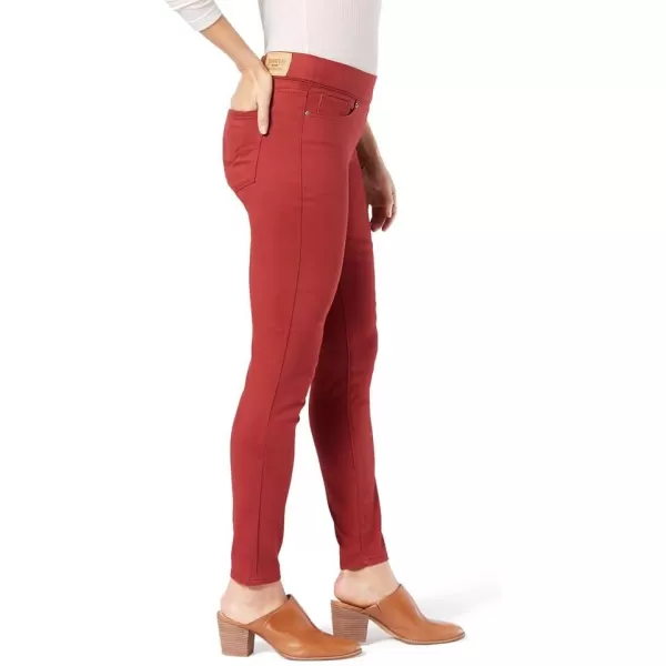 imageSignature by Levi Strauss ampamp Co Gold Womens Totally Shaping Pullon Skinny Jeans Available in Plus SizeBrick Red