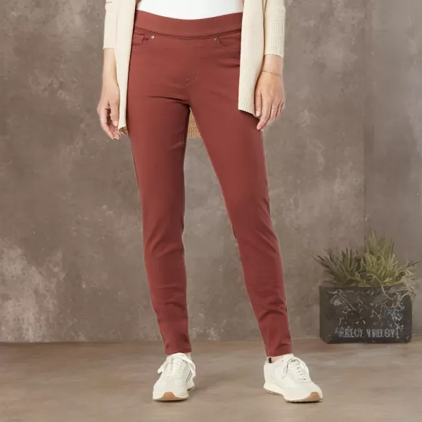 imageSignature by Levi Strauss ampamp Co Gold Womens Totally Shaping Pullon Skinny Jeans Available in Plus SizeCherry Mahogany