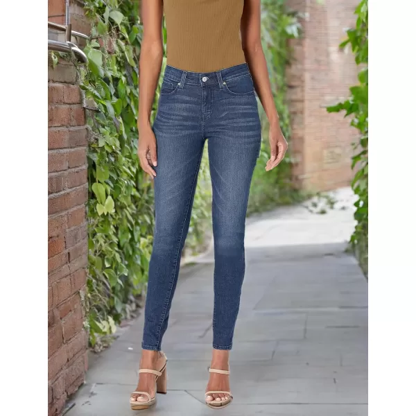 imageSignature by Levi Strauss ampamp Co Gold Womens Totally Shaping Skinny Jeans Standard and PlusBlue Laguna