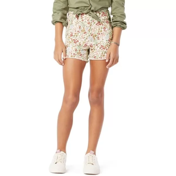 imageSignature by Levi Strauss ampamp Co Gold Girls High Rise CutOff ShortDaisy Calico Marshmallow