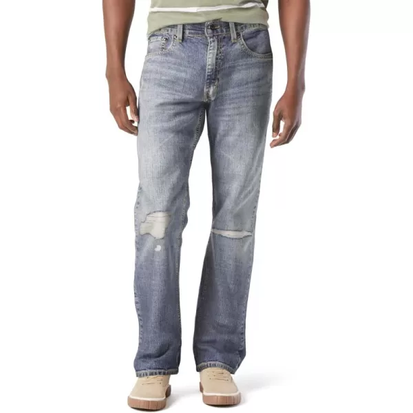 imageSignature by Levi Strauss ampamp Co Gold Mens Relaxed Fit Flex JeansRip Current