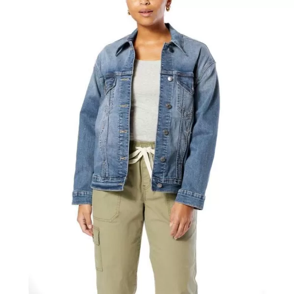 imageSignature by Levi Strauss ampamp Co Gold Womens Boyfriend Trucker JacketNot So Basic