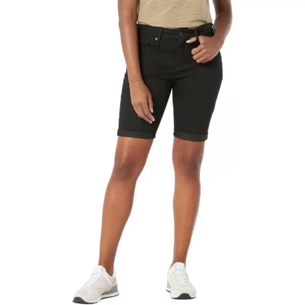 imageSignature by Levi Strauss ampamp Co Gold Womens MidRise Bermuda Shorts Also Available in PlusBlack Opal