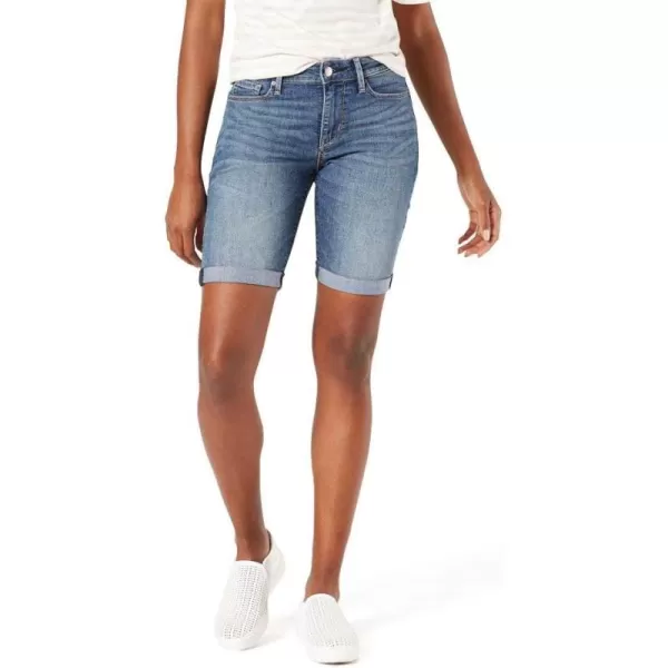 imageSignature by Levi Strauss ampamp Co Gold Womens MidRise Bermuda Shorts Also Available in PlusCape Townwaterless