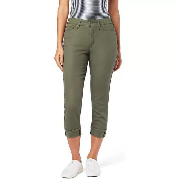 imageSignature by Levi Strauss ampamp Co Gold Womens MidRise Slim Fit Capris Available in Plus SizeCool Sage