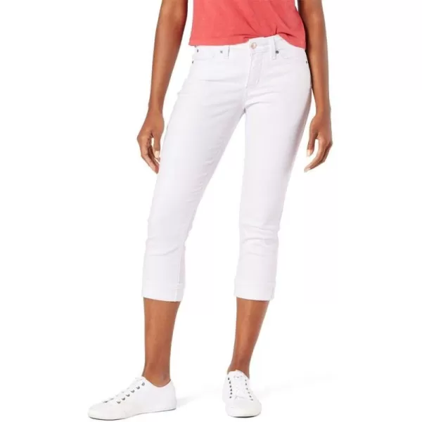 imageSignature by Levi Strauss ampamp Co Gold Womens MidRise Slim Fit Capris Available in Plus SizeWhite Dove