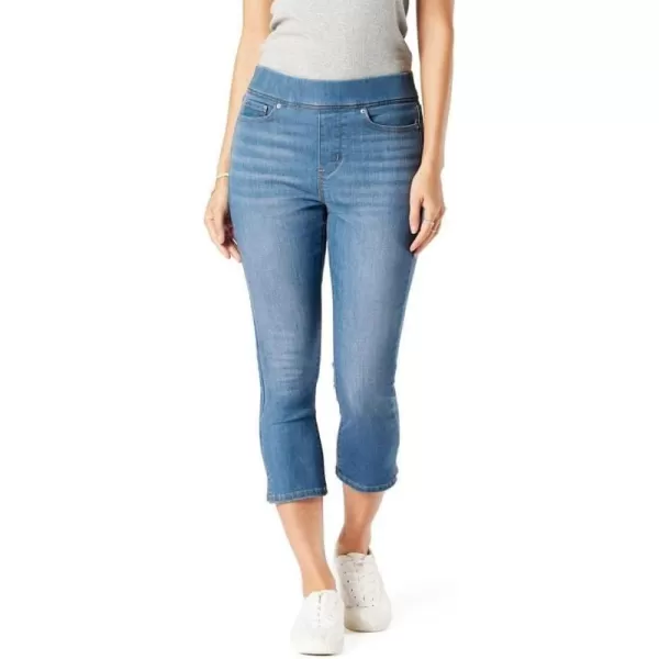 imageSignature by Levi Strauss ampamp Co Gold Womens Totally Shaping Pull On Capri Also Available in Plus SizeMedium Indigo