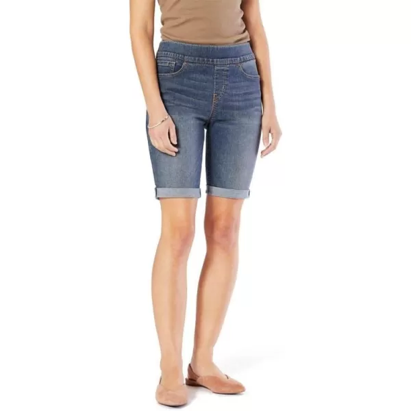 imageSignature by Levi Strauss ampamp Co Gold Womens Totally Shaping Pull on Bermuda Shorts Available in Plus SizeBae