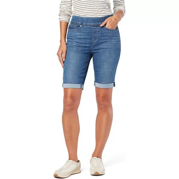 imageSignature by Levi Strauss ampamp Co Gold Womens Totally Shaping Pull on Bermuda Shorts Available in Plus SizeNew Out of Town