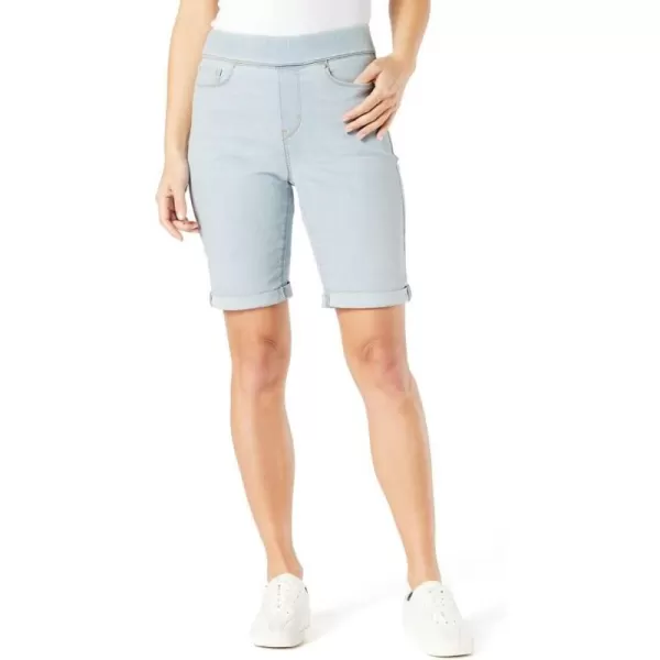 imageSignature by Levi Strauss ampamp Co Gold Womens Totally Shaping Pull on Bermuda Shorts Available in Plus SizeNew Phantom Bluff