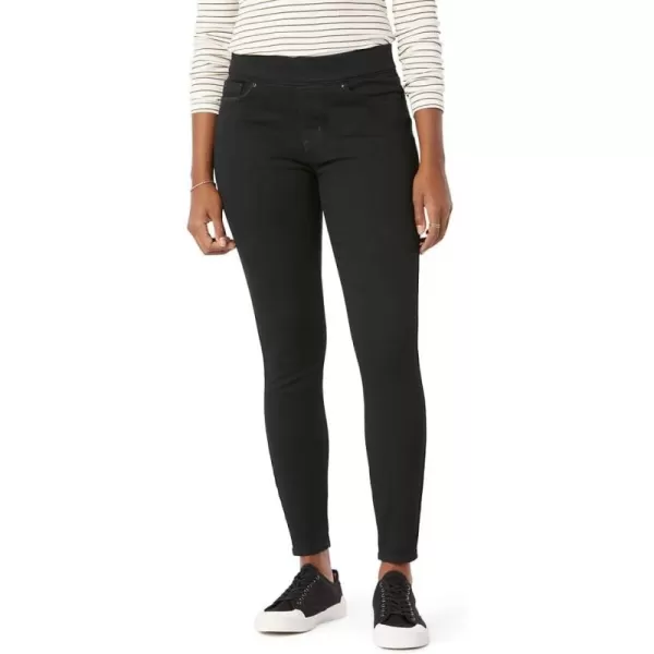 imageSignature by Levi Strauss ampamp Co Gold Womens Totally Shaping Pullon Skinny Jeans Available in Plus SizeBlack Opal