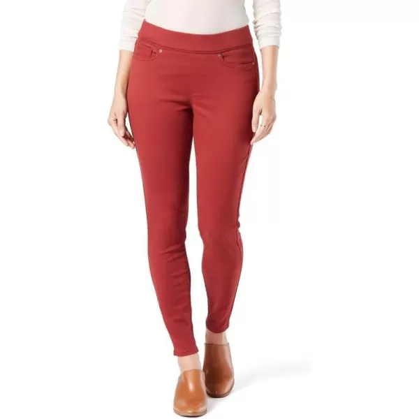 imageSignature by Levi Strauss ampamp Co Gold Womens Totally Shaping Pullon Skinny Jeans Available in Plus SizeBrick Red