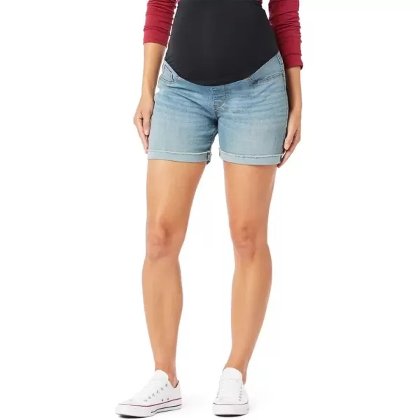 imageLevi Strauss Signature Gold Womens Maternity 5quot ShortFrosty Lakes
