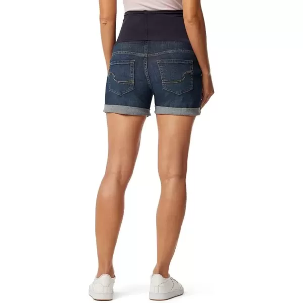 imageLevi Strauss Signature Gold Womens Maternity MidRise Shortie ShortsBlue Lagunawaterless