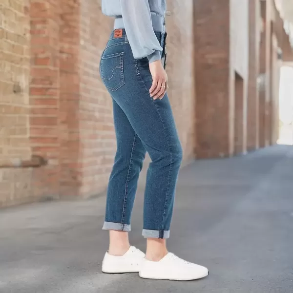 imageLevi Strauss Signature Gold Womens Mid Rise Slim Boyfriend Jeans Available in Plus SizeBefore Dusk