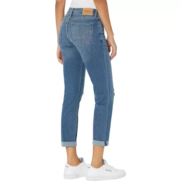 imageLevi Strauss Signature Gold Womens Mid Rise Slim Boyfriend Jeans Available in Plus SizeOne and Onlywaterless