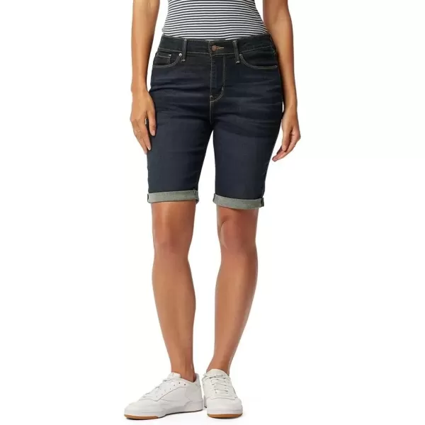 imageSignature by Levi Strauss ampamp Co Gold Label Womens MidRise Bermuda Shorts Also Available in PlusStormy Skywaterless