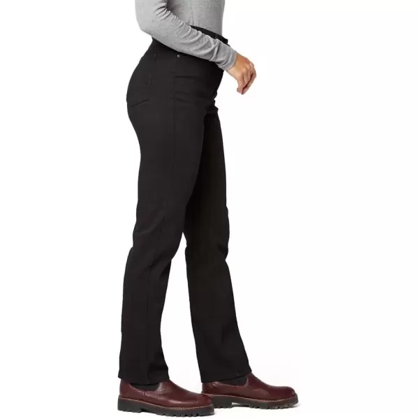 imageLevi Strauss Signature Gold Womens HighRise Straight Standard and PlusBlack Opal 5d