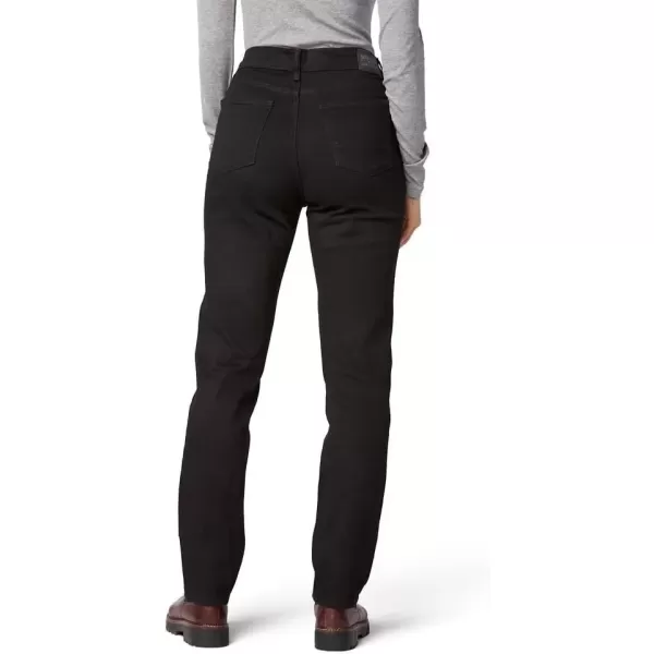 imageLevi Strauss Signature Gold Womens HighRise Straight Standard and PlusBlack Opal 5d
