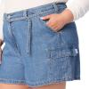 imageLevi Strauss Signature Gold Womens Belted Cargo Shorts Available in PlusNew Moody Blues