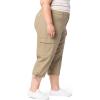 imageLevi Strauss Signature Gold Womens Everyday Comfort Cargo Capri Available in PlusNew Covert Green