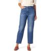 imageLevi Strauss Signature Womens Heritage High Rise Straight Jeans Stretch Denim Also Available in Plus SizeFuture Blue