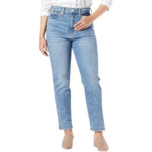 imageLevi Strauss Signature Womens Heritage High Rise Straight Jeans Stretch Denim Also Available in Plus SizeCrystaline