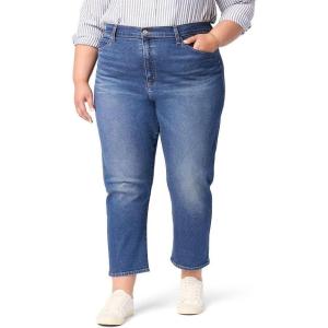 imageLevi Strauss Signature Womens Heritage High Rise Straight Jeans Stretch Denim Also Available in Plus SizeFuture Blue