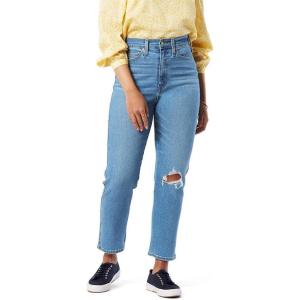 imageLevi Strauss Signature Womens Heritage High Rise Straight Jeans Stretch Denim Also Available in Plus SizePolar Crystals