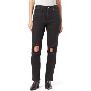 imageLevi Strauss Signature Womens Heritage High Rise Straight Jeans Stretch Denim Also Available in Plus SizeQueen of Hearts