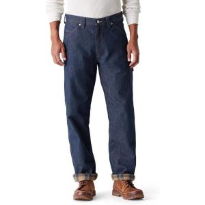 imageLevi Strauss Signature Gold Mens Carpenter JeansNew Indigo Rinse  Flannel Lined