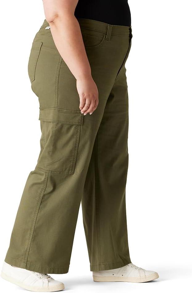 imageLevi Strauss Signature Gold Womens Easy Cargo Midi Skirt Also Available in PlusNew Olive Night Floral Laser