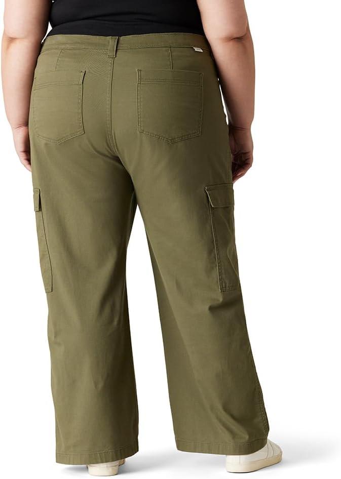 imageLevi Strauss Signature Gold Womens Easy Cargo Midi Skirt Also Available in PlusNew Olive Night Floral Laser