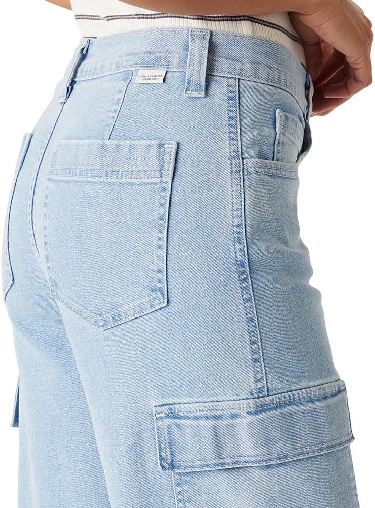 imageLevi Strauss Signature Gold Womens Easy Cargo Midi Skirt Also Available in PlusNew Seafoam Light