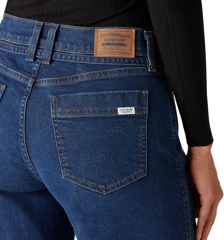 imageLevi Strauss Signature Gold Womens Heritage Belted Wide Leg Jeans Also Available in PlusNew Bayou Blues