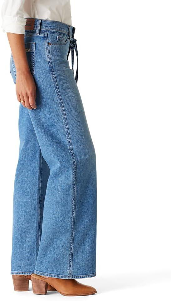 imageLevi Strauss Signature Gold Womens Heritage Belted Wide Leg Jeans Also Available in PlusNew Faded Days