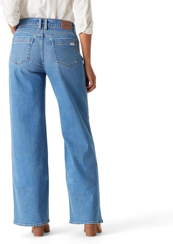 imageLevi Strauss Signature Gold Womens Heritage Belted Wide Leg Jeans Also Available in PlusNew Faded Days