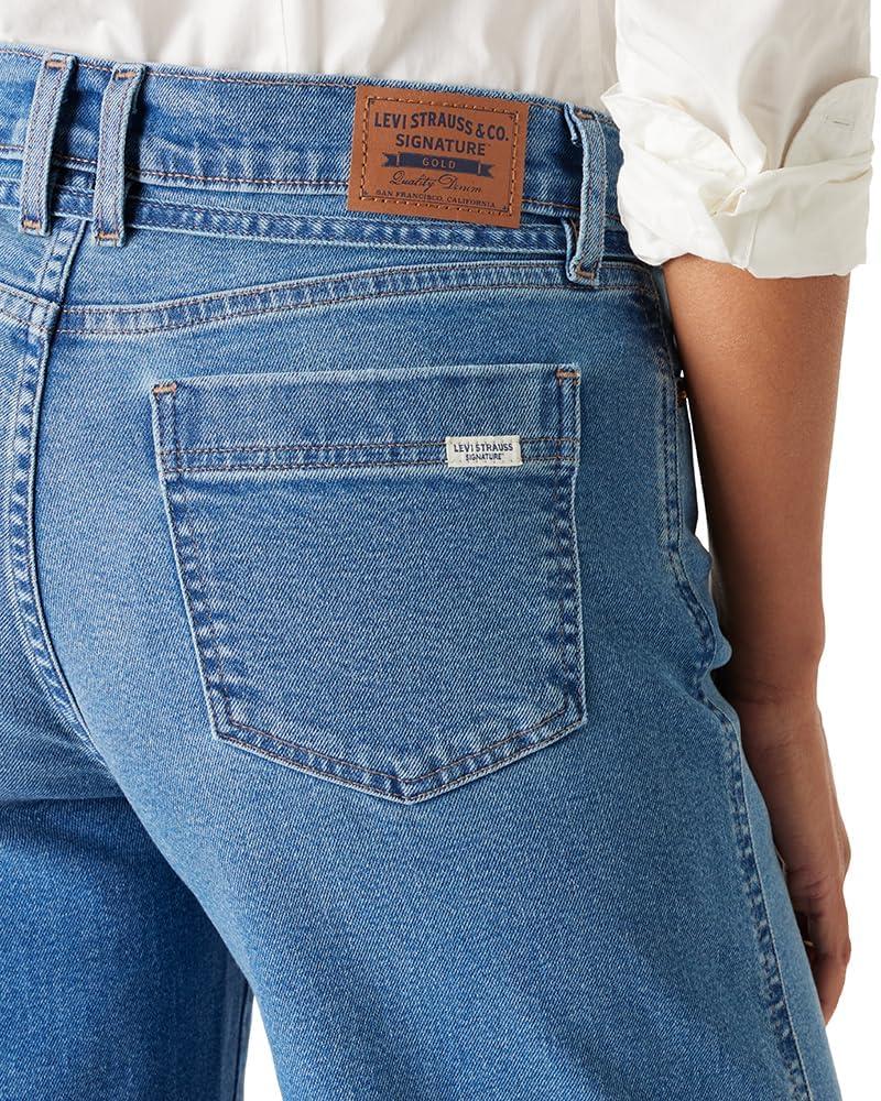 imageLevi Strauss Signature Gold Womens Heritage Belted Wide Leg Jeans Also Available in PlusNew Faded Days