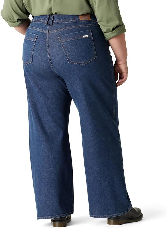 imageLevi Strauss Signature Gold Womens Heritage Belted Wide Leg Jeans Also Available in PlusPlus New Bayou Blues