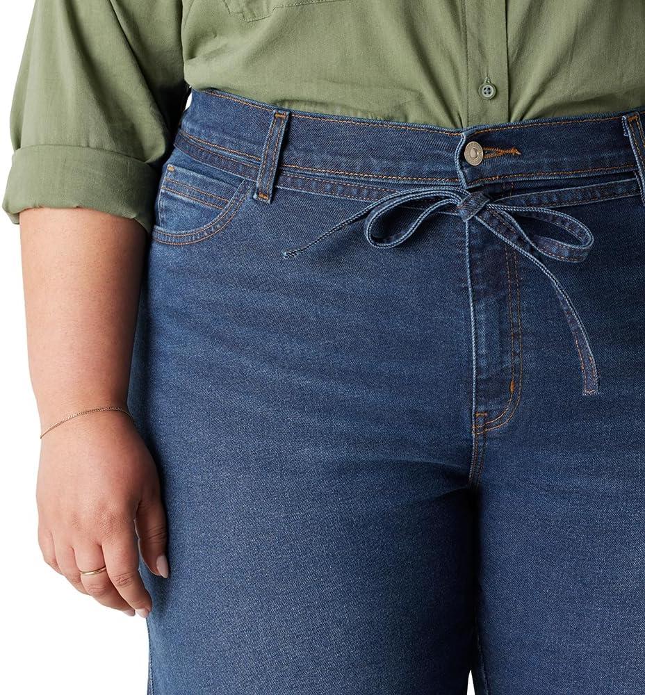 imageLevi Strauss Signature Gold Womens Heritage Belted Wide Leg Jeans Also Available in PlusPlus New Bayou Blues