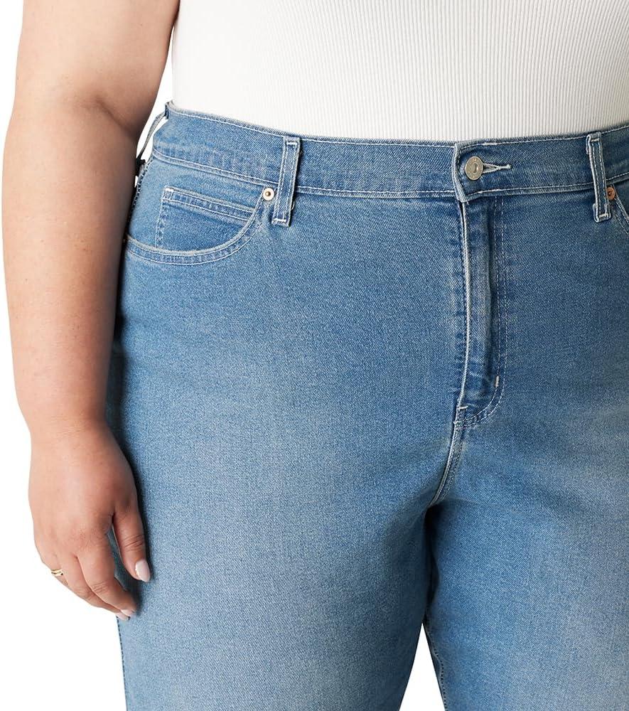 imageLevi Strauss Signature Gold Womens Heritage High Rise Straight Jeans Also Available in Plus SizeNew Lady Luck