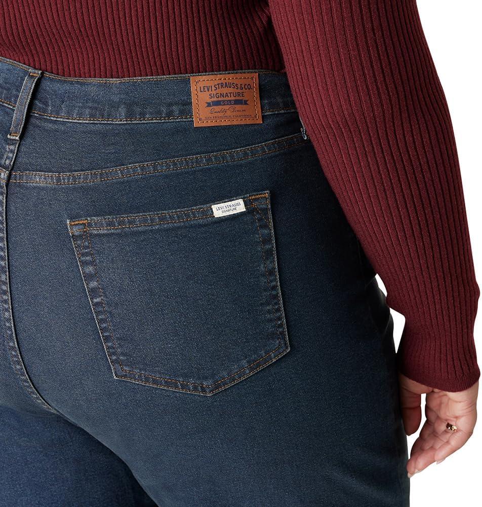 imageLevi Strauss Signature Gold Womens Heritage HighRise Loose Straight Jeans Also Available in Plus SizeNew High Ridin