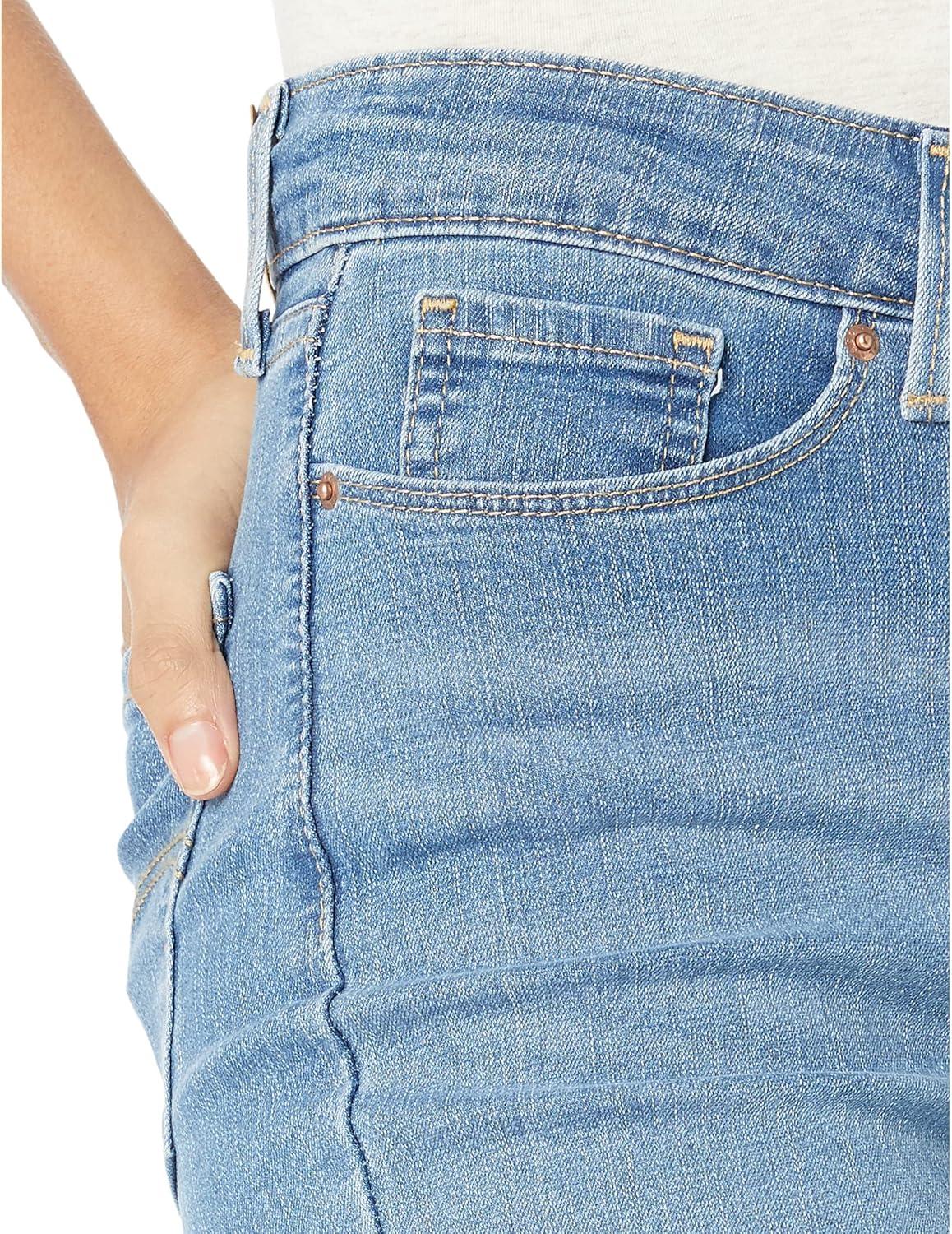 imageLevi Strauss Signature Gold Womens Size Modern Bootcut Jeans MidRise Stretch Denim Also Available in PlusCrackleton