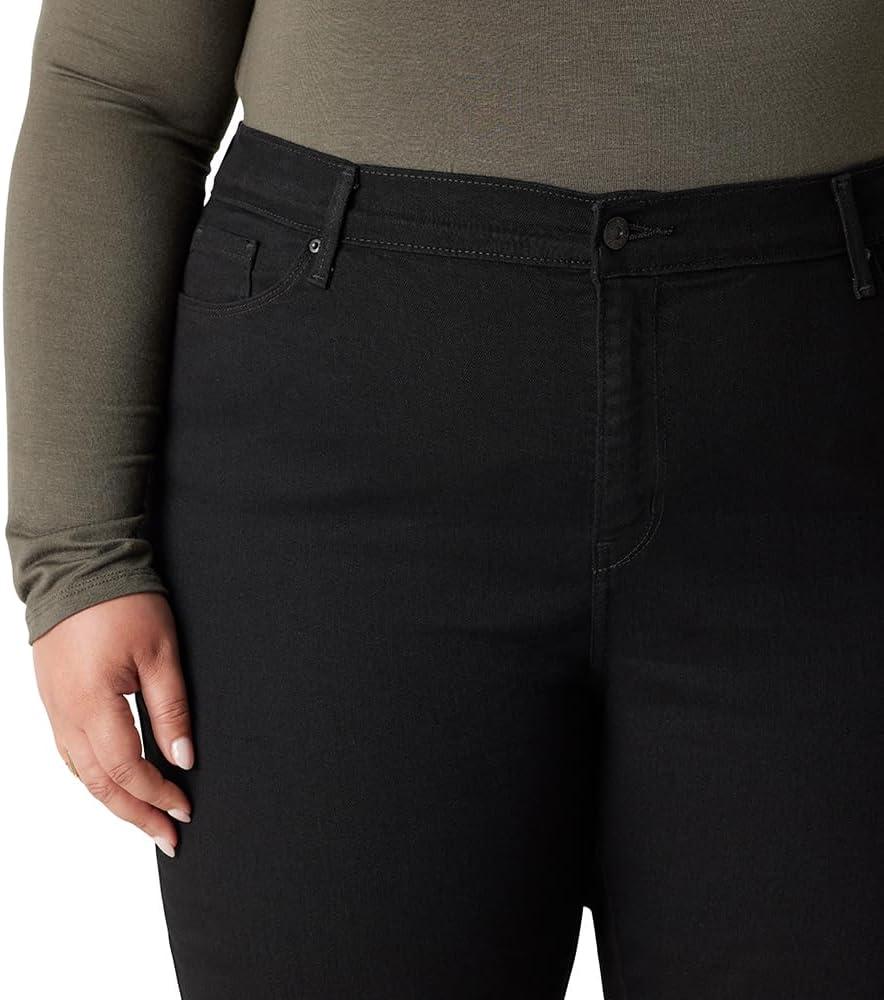 imageLevi Strauss Signature Gold Womens Size Modern Bootcut Jeans MidRise Stretch Denim Also Available in PlusNew New Black Opal